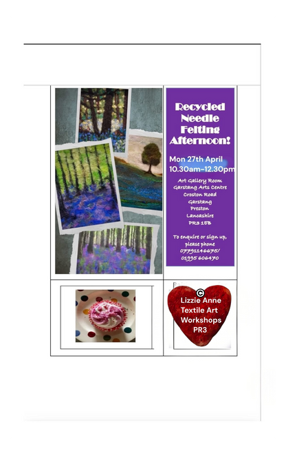 Beginners Fizz n Felting GARSTANG Bluebell Wood