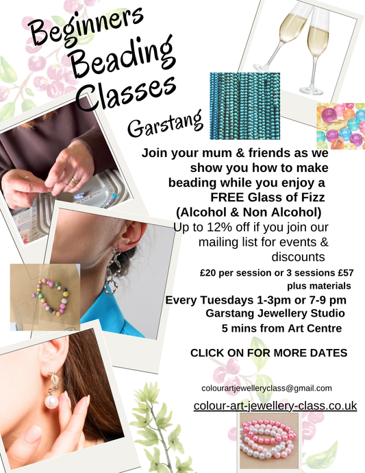 Beading Classes Garstang —  Tuesdays Afternoon and Evenings…