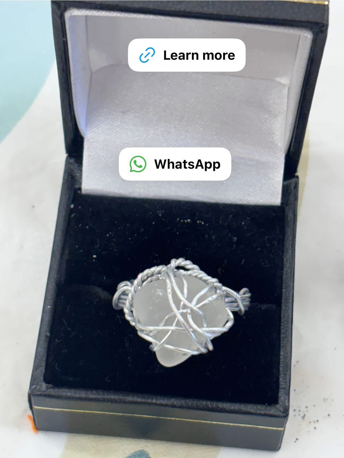 Sea Glass Wire wrap Ring Making Workshop @ Garstang Arts Centre 26.11.25 Wed 26 Nov🌸