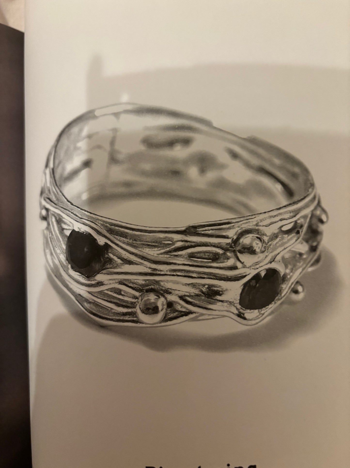 Textured Silver Clay ring with FREE Afternoon Tea and Prosecco  Mothersday Treat