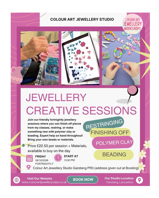 Jewellery Creative Sessions — Fortnightly Fridays from 9th October