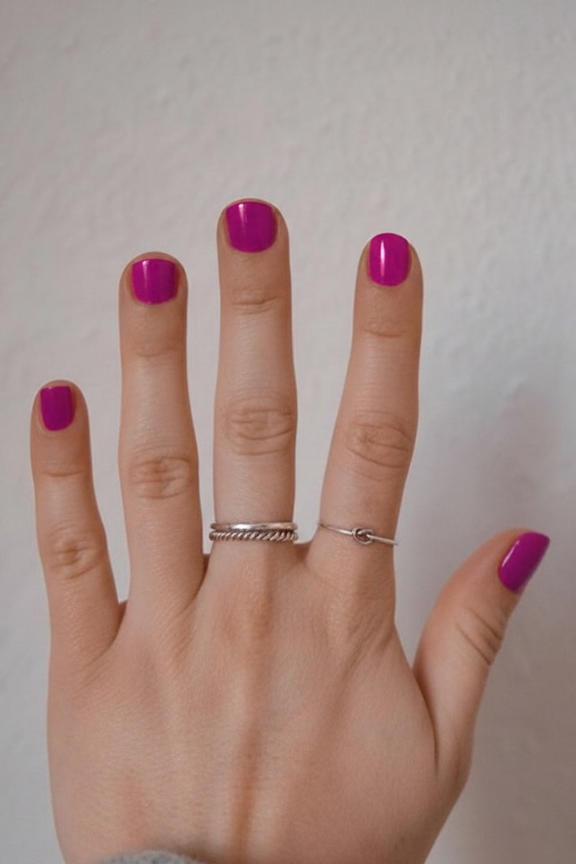 2 Silver stacking rings