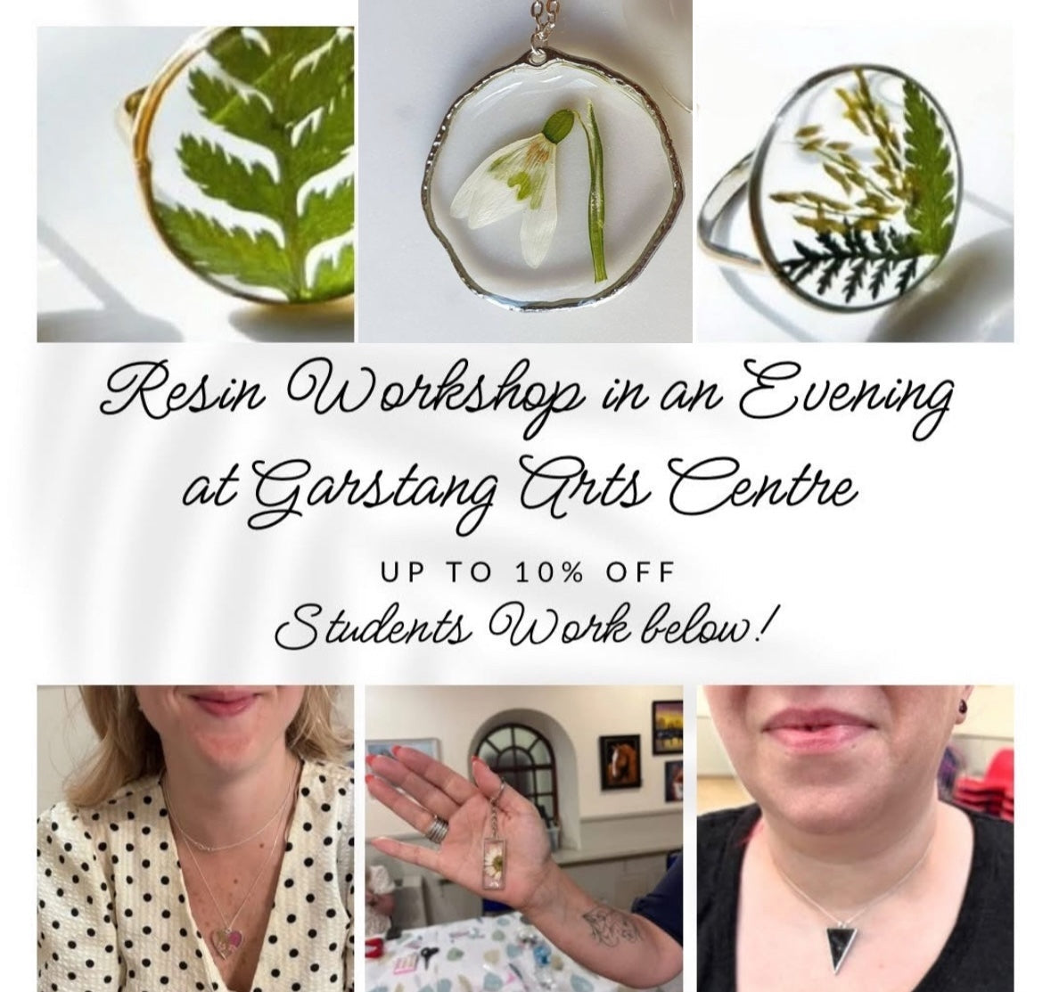 Silver & Resin Jewellery Workshops Garstang PR3🌸