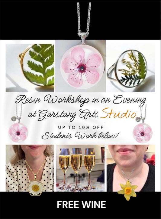 🌸 🌸Silver & Resin Jewellery Workshops/Course choose your date at Garstang PR3🌸🌸