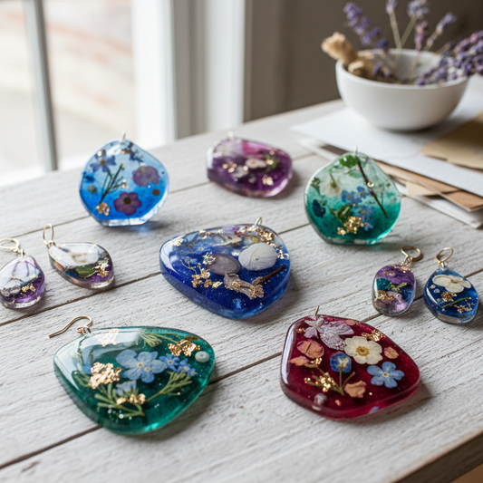 Resin mixed media Art Jewellery Course – 2 Weekends- Choose your 1st Date