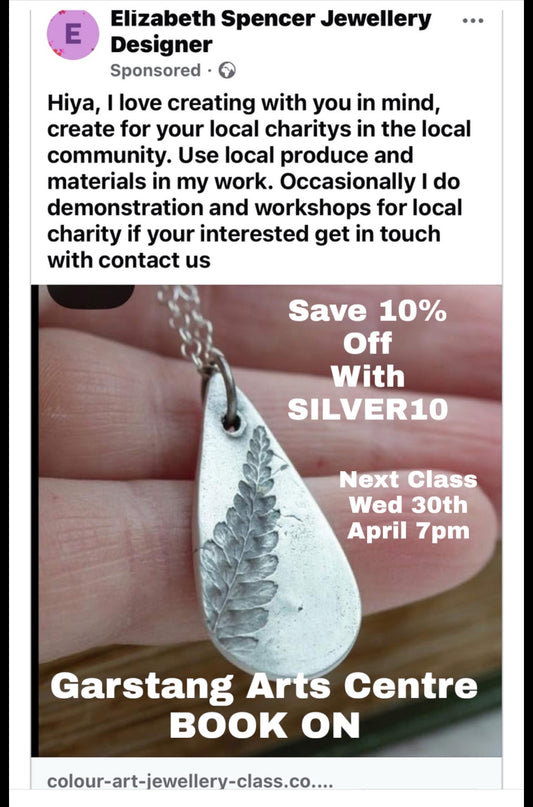 Love Creating with you in mind….if your a local charity if your interested get in touch…..Natural Silver Making🥂
