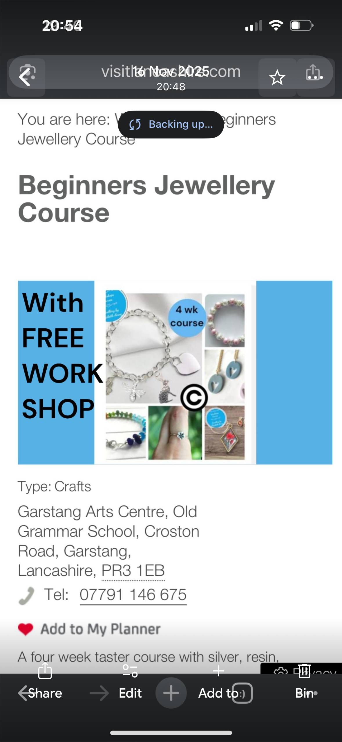 4 week Course + FREE Week, Jewellery Making, Weekly 2026 Start Dates up to 8 months