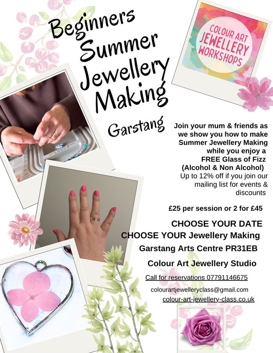 Summer Jewellery Making Workshop Garstang — Choose Your Dates