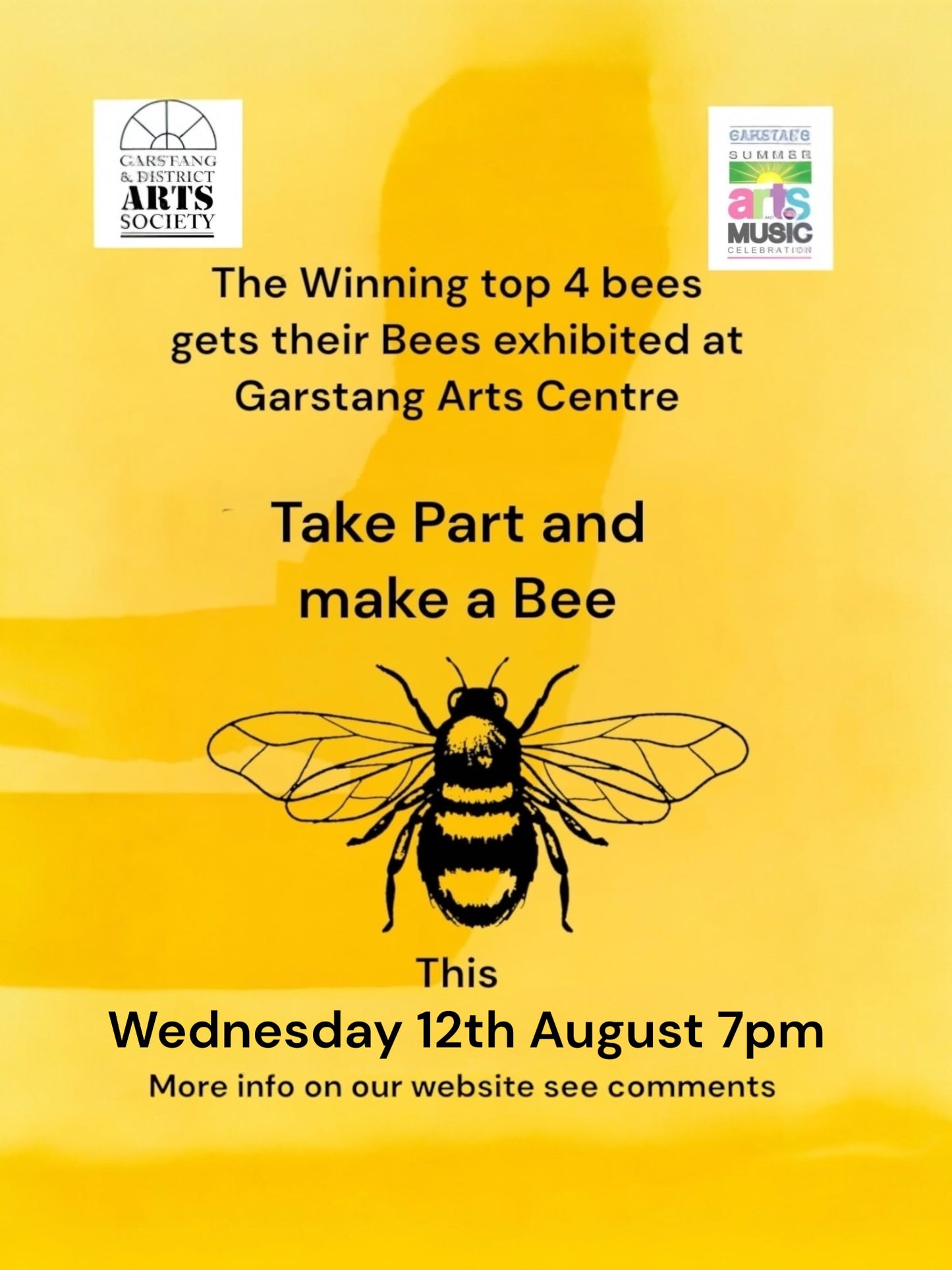 Garstang Summer Beginners Jewellery workshop Wed 12th August 7pm Make a bee 🐝