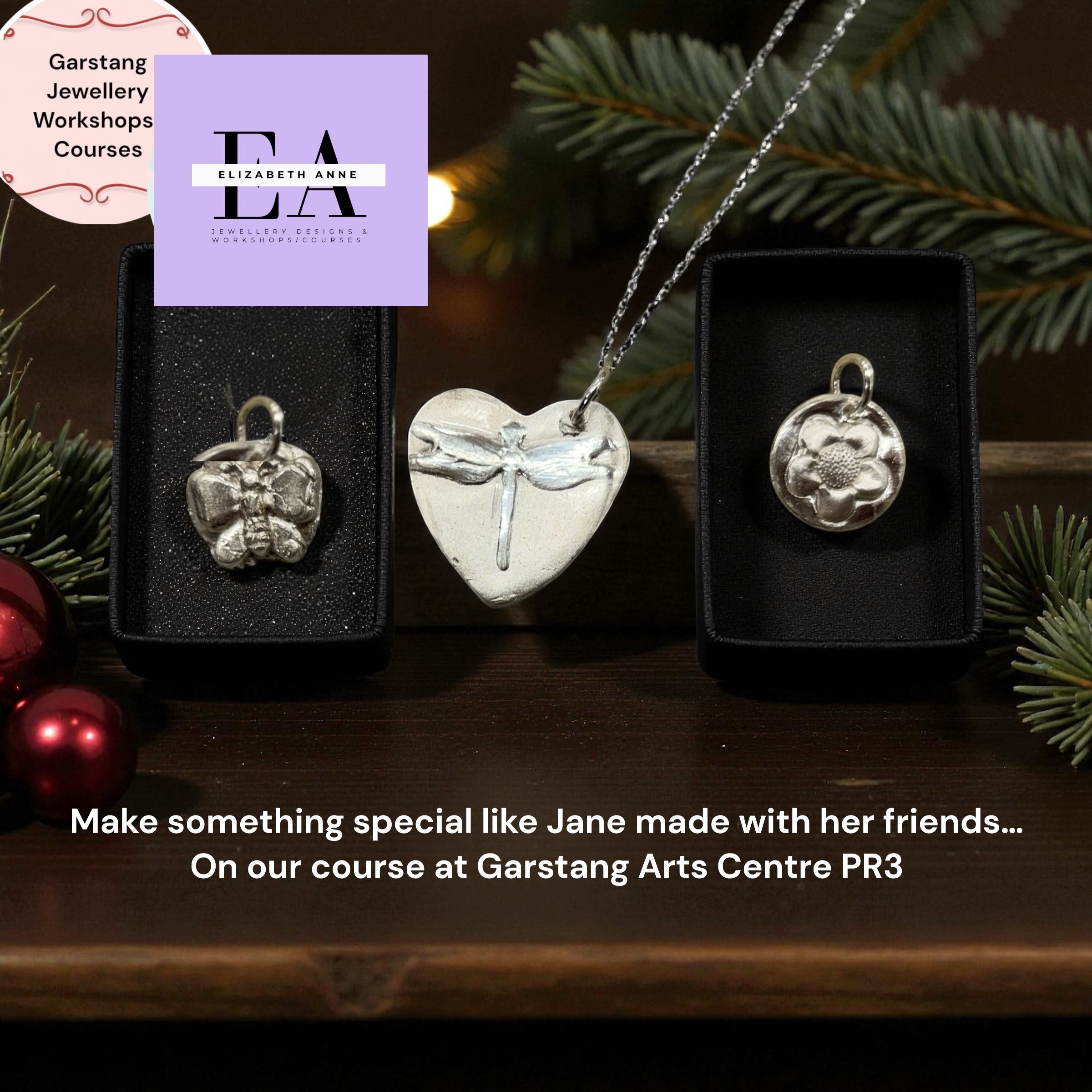 5 monthly Wednesday Join our mindfulness Beginners Silver Jewellery Course monthly Start date 17/12/25 Wed 17th Dec (evening)✨and other dates DEC- APRIL