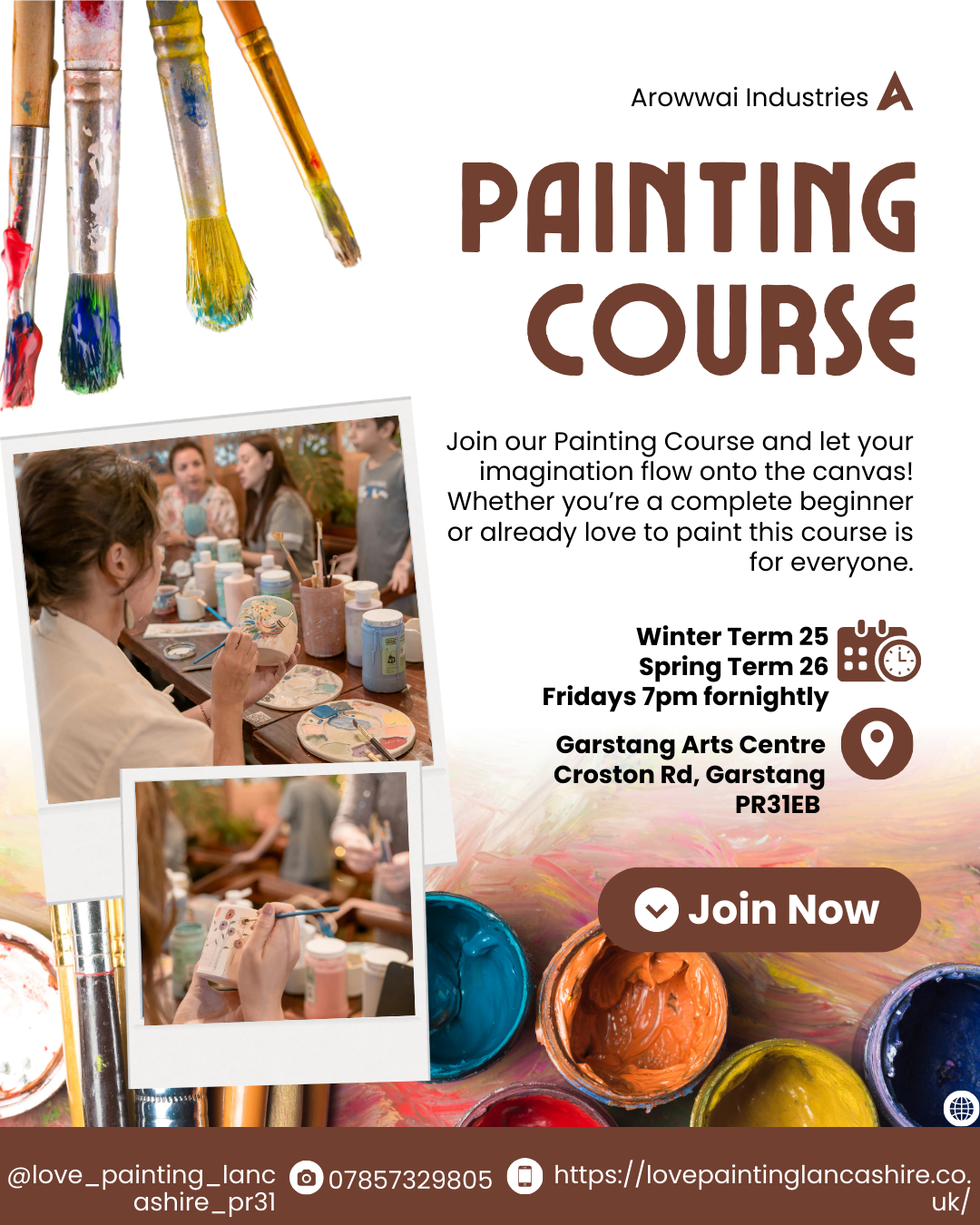 5 Week Art Course Garstang, Start Date Jan - Feb 2026 dates Garstang- suitable for beginners