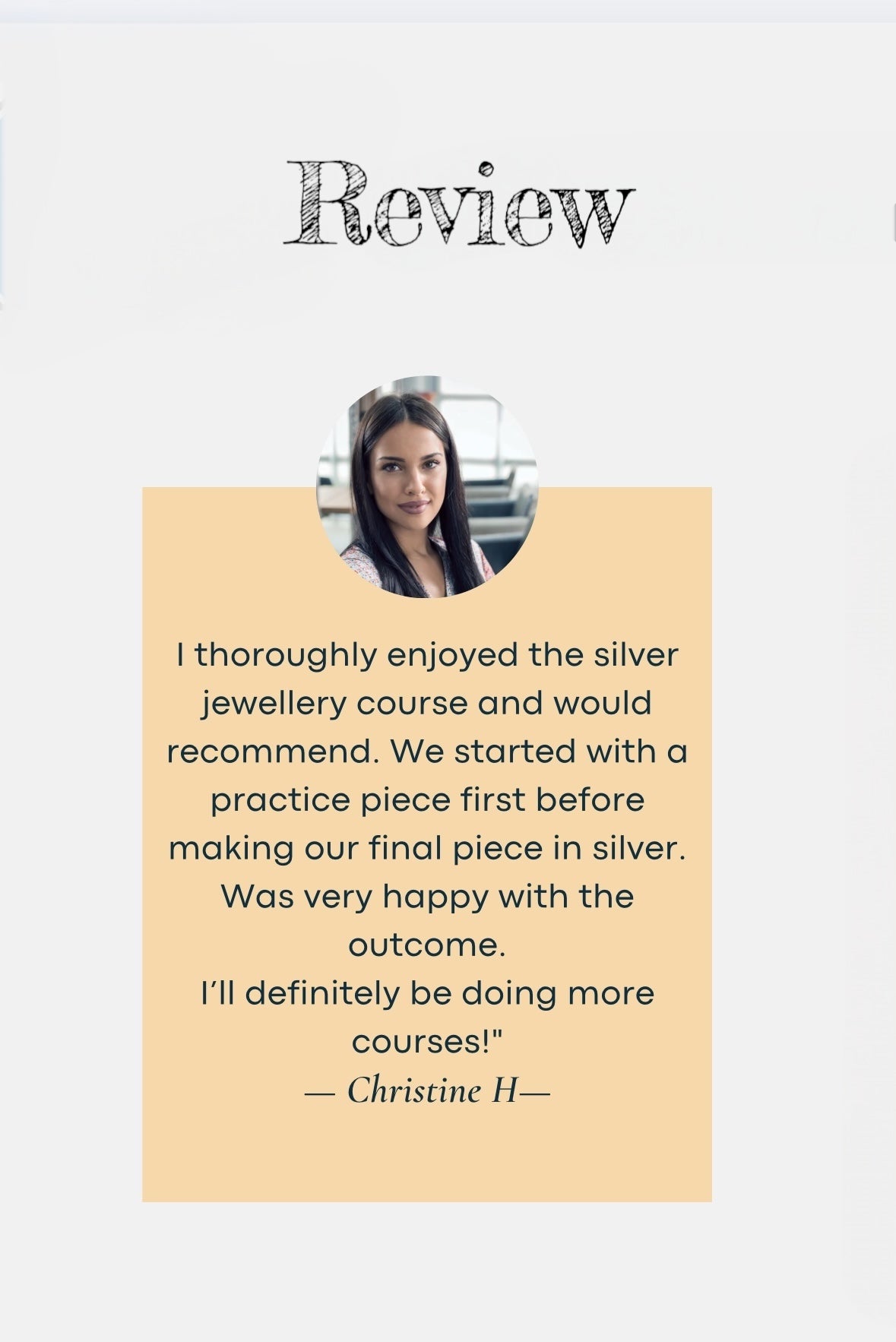 Student reviews