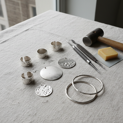 Basic silver jewellery