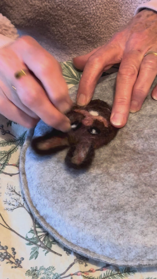 Create a needle felted rabbit decoration bring friends limited space for 5 2026