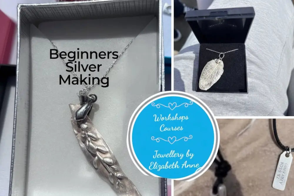 Silver Botanical Beginners jewellery workshop and courses Dates Garstang PR3 - 99.9.% pure Silver workshop