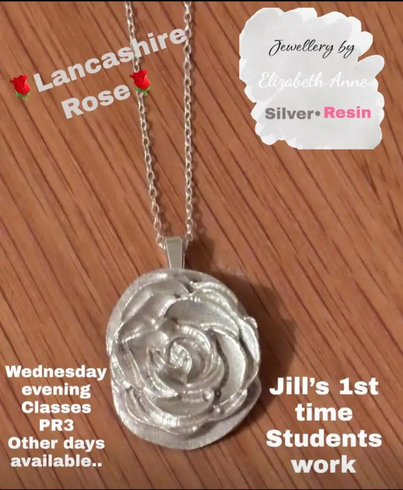 Silver Botanical Beginners jewellery workshop and courses Dates Garstang PR3 - 99.9.% pure Silver workshop