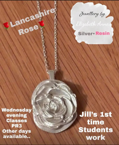 Silver Botanical Beginners jewellery workshop and courses Dates Garstang PR3 - 99.9.% pure Silver workshop